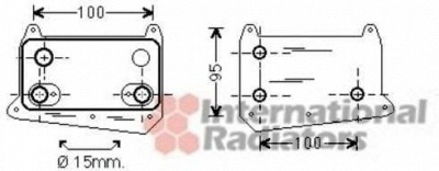 VAN WEZEL 30003495 -  масляный радиатор, двигательное масло